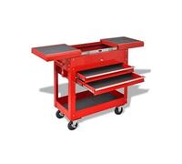 vidaXL Chariot à outils Rouge 70.5 x 37 x 71 cm Acier