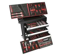 Chariot à outils professionnel de 234 pièces, armoire à outils à 7 tiroirs for l'entretien automobile