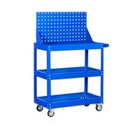 Chariot à outils robuste à 3 niveaux Capacité de 300 kg Idéal pour les ateliers de réparation automobile et services de beauté (couleur 2, 67 x 36 x 76 cm)