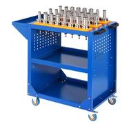 Chariot à outils roulant robuste pour mécanicien - Outil de rangement mobile pour garage avec roues pour un espace de travail efficace, coffre à outils durable pour une mobilité facile