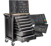 Chariot à outils STIX rempli de 7 tiroirs chariot d'atelier avec outils 267 p...