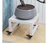 Chariot à palettes avec roulettes, étagère carrée pour pot de fleurs sur roulettes, support pour plantes, chariot pour plantes d'intérieur, 25 cm de haut, étagère pour pot de fleurs, outils de jardin