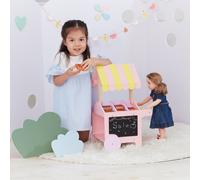 Chariot À Pâtisseries En Bois Accessoires De Jeu Pour Poupées De 40 Cm Le Monde D'olivia Td-12879a