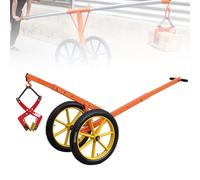 Chariot À Pierre Industriel, Chariot À Couvercle De Regard Réglable, Équipé De Deux Roues En Caoutchouc Et D'une Poignée Réglable(60cm/23.6in)