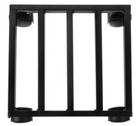 Chariot à Plantes à Roulettes en Fer Noir, pour Pots Lourds et Grands | Support à Roulettes pour Plantes, Déplacement Facile à L'intérieur, Usage Salle à Manger, Structure Métallique