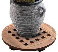 Chariot à Plantes à roulettes, Robuste, pour Plantes Rondes de 35,5 cm à 40,5 cm, avec 6 Roues pour déplacer Les Pots de Fleurs. Convient Aussi Bien à l'extérieur qu'à l'intérieur. (30 cm / 15,7 po)