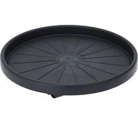 Chariot à plantes en plastique anthracite pour pots ronds - 35 cm - soucoupe de pot de fleurs à roulettes avec 4 roulettes - chariot à plantes chariot à plantes