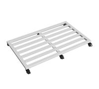 Chariot à plantes robuste avec roulettes, grand socle roulant pour pots de fleurs et aquariums, supports métalliques amovibles, mobilité facile