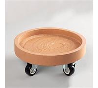 Chariot à plantes robuste avec roulettes, support de jardinière roulant et plateau à soucoupe, chariot à pots de 40 cm pour usage intérieur/extérieur, support de pot de fleurs durable, mobil