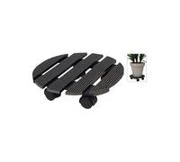 Chariot à plantes rond 29 cm gris, chariot pour plantes, support pour plantes roulant, chariot pour pots de fleurs, rouleau pour plantes