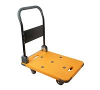 Chariot à plat pliable avec 4 roues, durable et peu encombrant, idéal pour les jardins, les épiceries, les écoles et les supermarchés