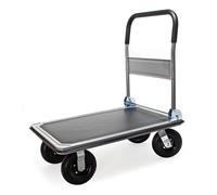 Chariot à plate-forme 300kg Pneus Pliable Transport charge Chariot Manutention