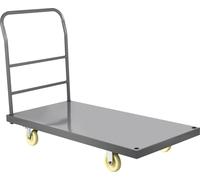 Chariot à plate-forme SucceBuy 47" x 24" | 2000 lbs capacité de charge | Chariot à plate-forme en acier | Chariot coulissant polyvalent haute performance avec roues en nylon de 5" | 32" hauteur | Pour