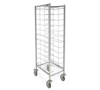 Chariot à Plateaux Simple et Double Ouvert en Inox