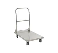 Chariot à plateforme Argenté 82x53x86 cm Acier inoxydable