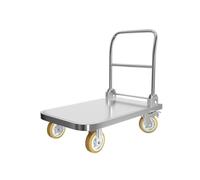 Chariot à plateforme multifonction avec roues de 20,3 cm - Chariot à pousser pour déménagement d'entrepôt et logistique - Diable polyvalent pour un transport facile