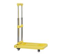 Chariot à plateforme pliable avec roulettes, léger et portable, capacité de charge de 75 kg pour la maison, le shopping, le camping, utilisation en extérieur