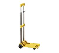 Chariot à plateforme pliable avec roulettes, léger et portable pour la maison, le shopping, le camping, capacité de charge de 75 kg