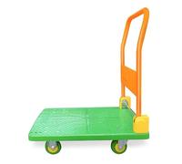 Chariot à plateforme pliable - Chariot à main léger avec roues en caoutchouc - Chariot utilitaire enroulable pour la maison, les voyages, le supermarché, le rangement (vert, taille XL)