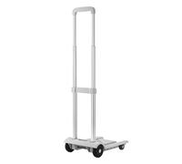 Chariot À Plateforme Pliable, Chariot Plat avec Roues, Capacité de Charge 70 Kg, Léger et Portable, Adapté pour Le Shopping, Le Déménagement, Le Camping, Les Voyages(Gray)