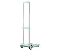 Chariot À Plateforme Pliable, Chariot Plat avec Roues, Capacité de Charge 70 Kg, Léger et Portable, Adapté pour Le Shopping, Le Déménagement, Le Camping, Les Voyages(Green)