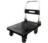 Chariot à plateforme pliable en aluminium, capacité de 150 kg, pour le déménagement, le stockage et le transport industriel (72 x 48)