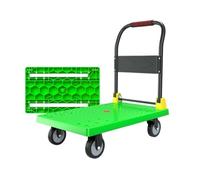 Chariot à plateforme pliable robuste en acier pour déménagement et transport - Chariot à plateau portable multifonction à traction manuelle - Idéal pour un usage domestique et commercial