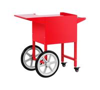 Royal Catering RCPT-16E Chariot pour Machine à Popcorn Rouge (Tôle d'acier, peinte, 2 grandes roues, 2 freins, Compartiment de rangement, Montage aisé)