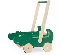 Chariot a pousser en bois - Monsieur crocodile Multicolore G