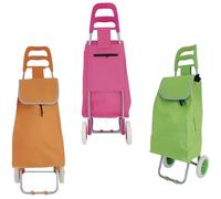 Chariot à Provisions ROSE avec 2 Roues Acier Caoutchouc - 38 x 28 x 95 cm