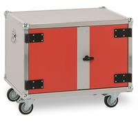 Chariot à roul+tes, dont 2 pivotantes frein armoires anti-feu batteries CEMO - 11461