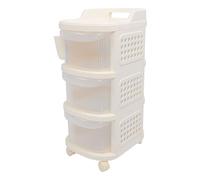 Chariot à rouler Vomeko 3 niveaux, chariot de table à langer pour bébé, chariot pour bébé utilitaire, Organisateur de stockage essentiel de la pépinière nouveau-née Type de tiroir