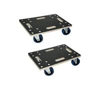 Chariot à Roulettes, 35x50 cm, jusqu'à 800 kg, 4 Roues Pivotantes en PP,