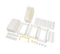 Chariot à roulettes à 4 étages en plastique multifonction avec tiroir pour cartable, manuels et salon