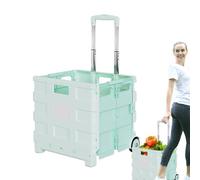 Chariot à roulettes | Chariots d'épicerie portable pour l'extérieur - Chariot d'épicerie portable pour camping, buanderie, magasinage, plage, voyage, aéroport