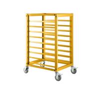 Chariot à roulettes en acier inoxydable pour boulangerie, restaurant, hôtel