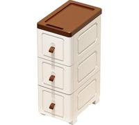Chariot À roulettes Les Meilleurs Éléments D'organisation Essentiels Matériau en Plastique PP 20/25/30cm Organisateur Bain Utilitaire Roulant pour La Cuisines, La Buanderie(25 * 31 * 54cm)