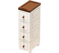 Chariot À roulettes Les Meilleurs Éléments D'organisation Essentiels Matériau en Plastique PP 20/25/30cm Organisateur Bain Utilitaire Roulant pour La Cuisines, La Buanderie(25 * 31 * 70cm)