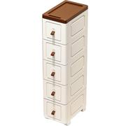 Chariot À roulettes Les Meilleurs Éléments D'organisation Essentiels Matériau en Plastique PP 20/25/30cm Organisateur Bain Utilitaire Roulant pour La Cuisines, La Buanderie(20 * 31 * 85cm)