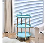 Chariot à roulettes multifonction à 3 niveaux pour cuisine, salle de bain, table d'appoint, bibliothèque - Durable et polyvalent pour un usage domestique ou professionnel