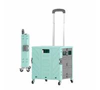 Chariot à roulettes pliable, chariot utilitaire pliable à 4 roues, chariot de coffre pliable portable, chariot de courses, chariot de rangement de voyage en plein air