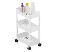Chariot à roulettes pour Salle de Bain, Organiseur Utilitaire Fin de 25 cm, Chariot à roulettes pour Le Rangement et l'organisation de la Maison, étagères Mobiles pour Chambre à Coucher, Salon