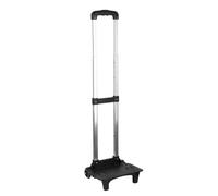 Chariot à Sac à Dos Scolaire Pliable avec Poignée Télescopique 3 Positions, Alliage d'Aluminium Léger pour Garçons et Filles- Tige Télescopique