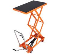 Chariot à Table Êlévatrice Hydraulique-Duoku-Hauteur Levage de 50-Êlévateur à Double Ciseaux Manuel-pour une Manutention Efficace