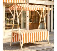 Chariot Alimentaire Pliable, Stand De Marché, Chariot De Vendeur Ambulant