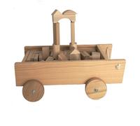 Chariot avec blocs en bois