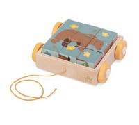 Sevi Puzzle Animaux des Dolomites Jeux et constructions en Bois pour Les Enfants à partir de Deux Ans | 19x6x19cm Nature | modèle 87857