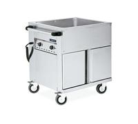 Chariot Bain Marie avec Réserve en Inox