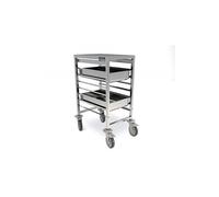 Chariot Bas de Transport GN 1/1 Renforcé en Inox - Distform - - Acier inoxydable 460x630x900mm G