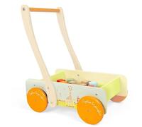 Chariot bois Sophie la Girafe avec 20 cubes Janod - Dès 12 mois